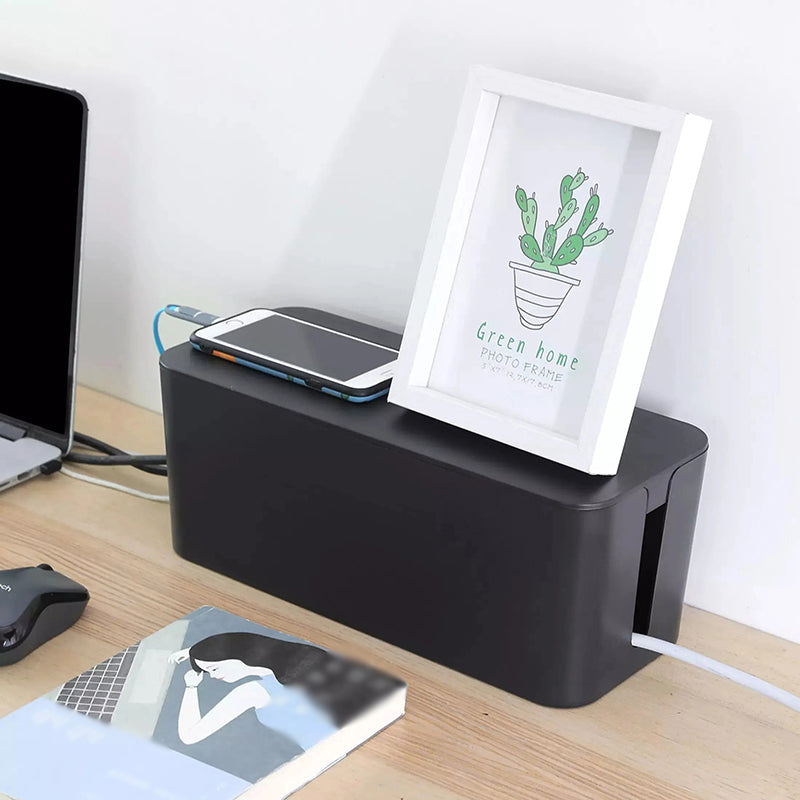 Cable Management Box for Power Strips and Cords