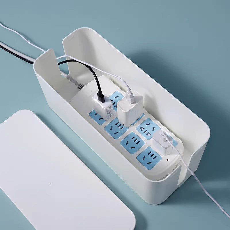 Cable Management Box for Power Strips and Cords