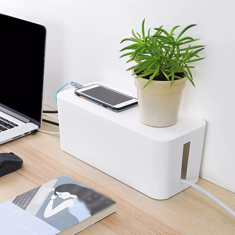 Cable Management Box for Power Strips and Cords