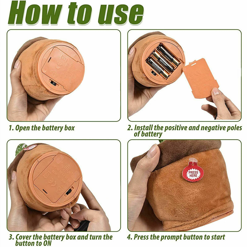 Talking Dancing Cactus Toy 120 Songs and Recording