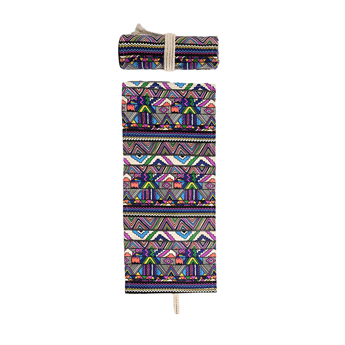 Canvas Roll Pencil Case 48/72 Holes with Drawstring Tie