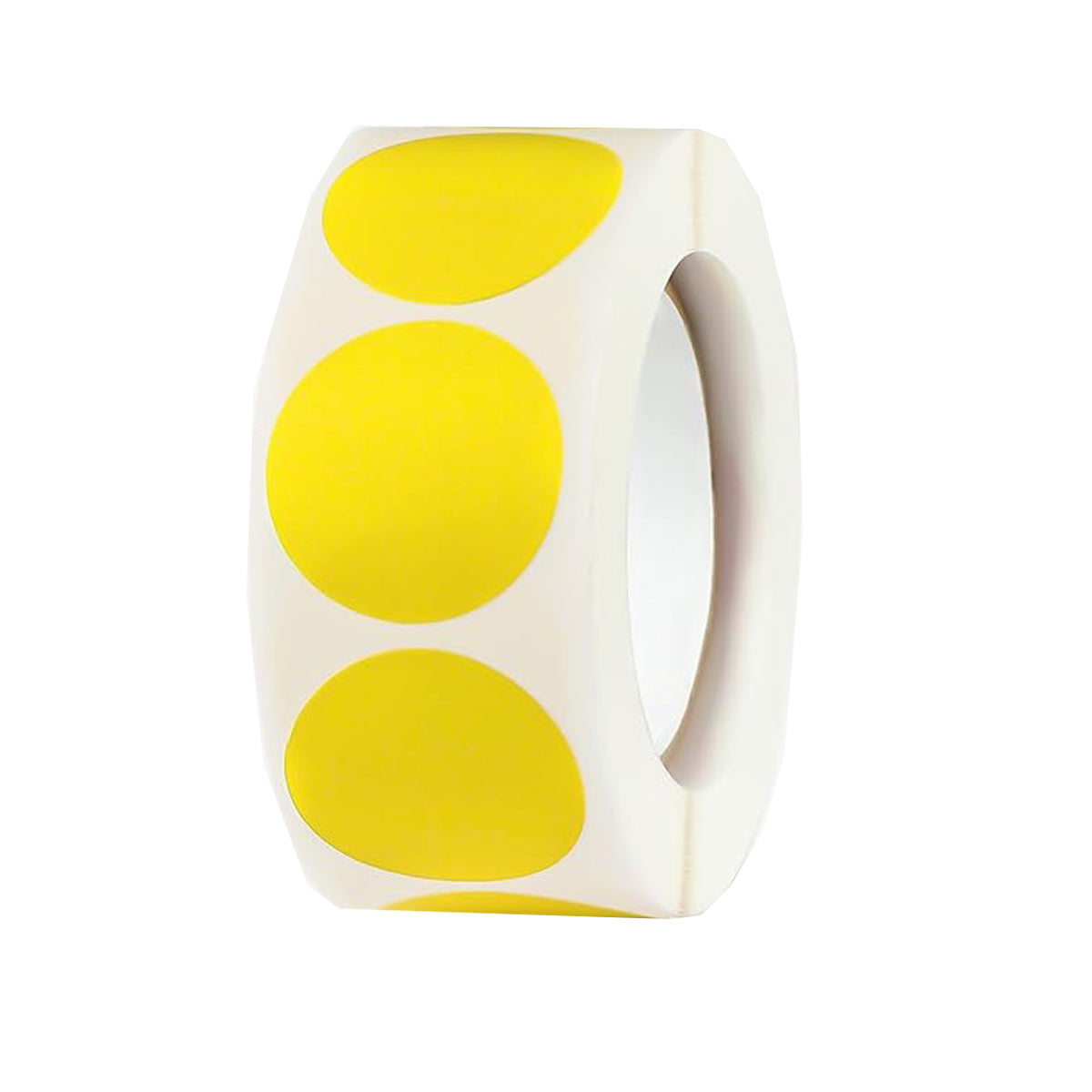 8 Rolls Coloured Polka Dot Round Labels Strong Adhesive Set