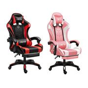 Ergonomic High-Back Gaming Chair Lumbar Headrest