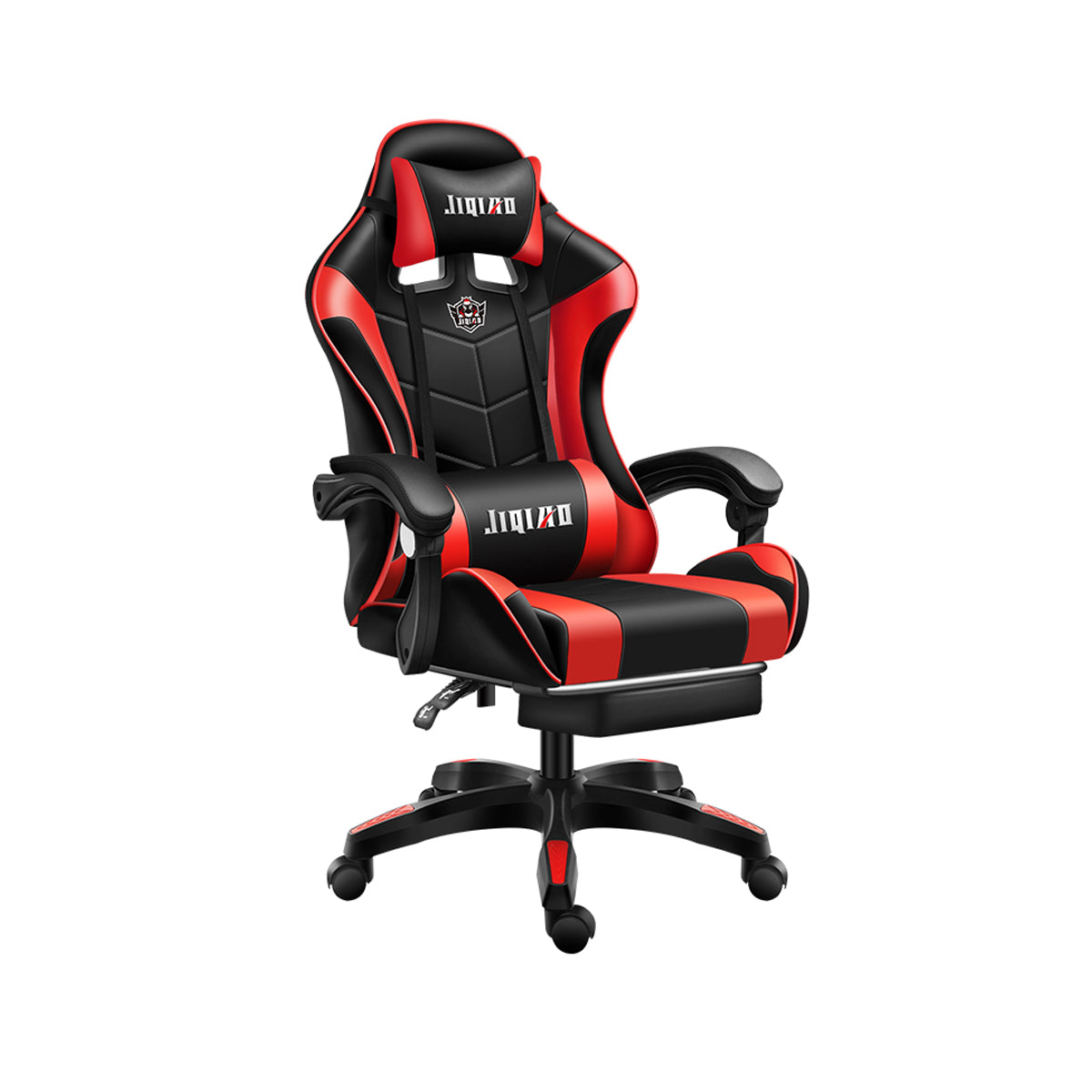 Ergonomic High-Back Gaming Chair Lumbar Headrest