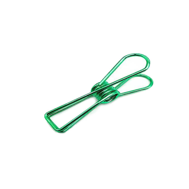 10 Pcs Spring Paperclips 33/55 mm Assorted Colours