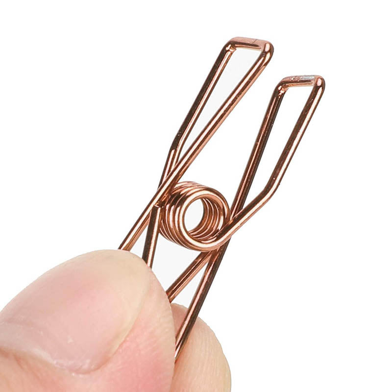 10 Pcs Spring Paperclips 33/55 mm Assorted Colours