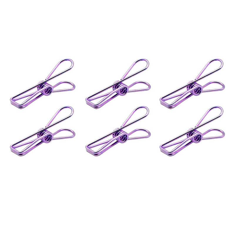 10 Pcs Spring Paperclips 33/55 mm Assorted Colours