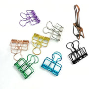 Hollow Swallowtail Metal Binder Clips Bookmark Style in 8 Colours