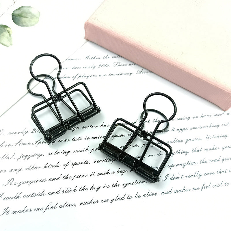 Hollow Swallowtail Metal Binder Clips Bookmark Style in 8 Colours