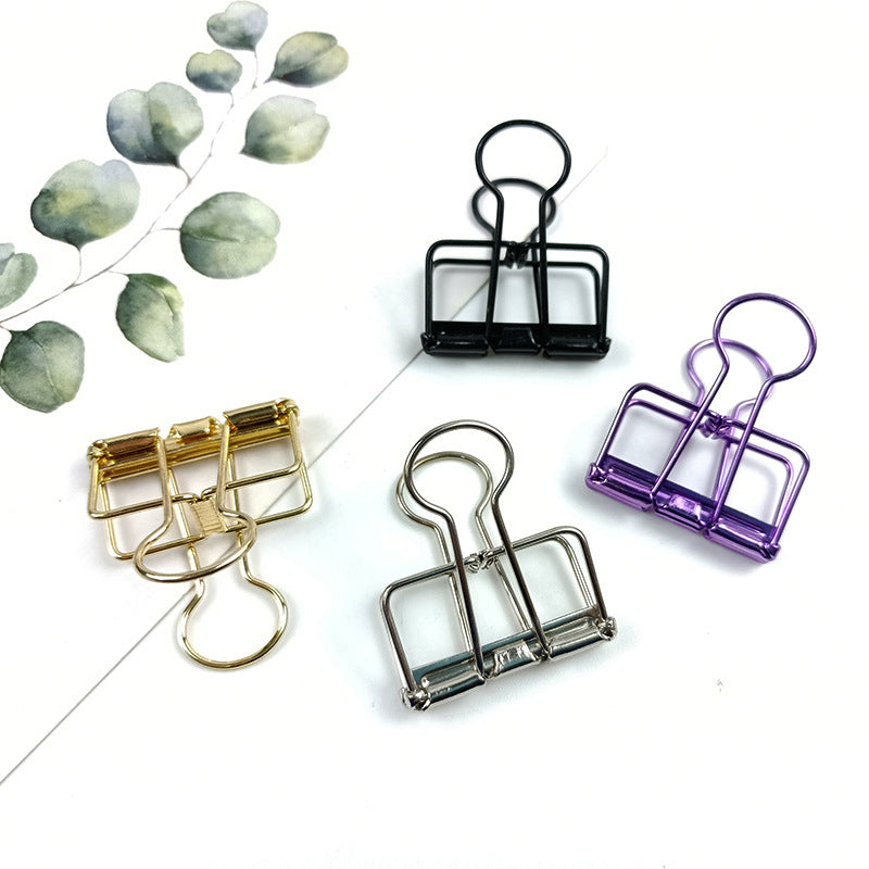 Hollow Swallowtail Metal Binder Clips Bookmark Style in 8 Colours