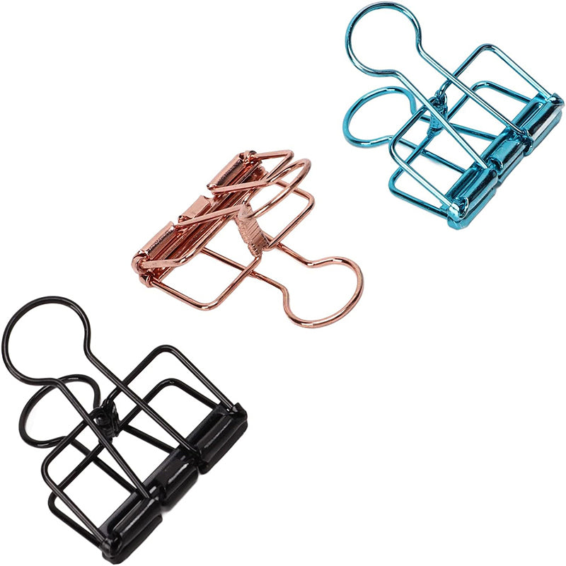 Hollow Swallowtail Metal Binder Clips Bookmark Style in 8 Colours