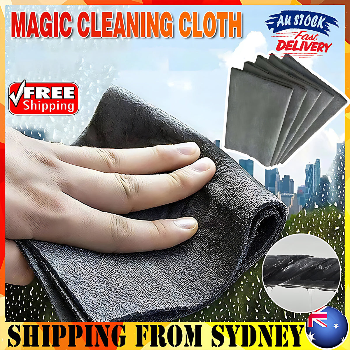 Thickened Microfiber Cleaning Cloth Streak-Free