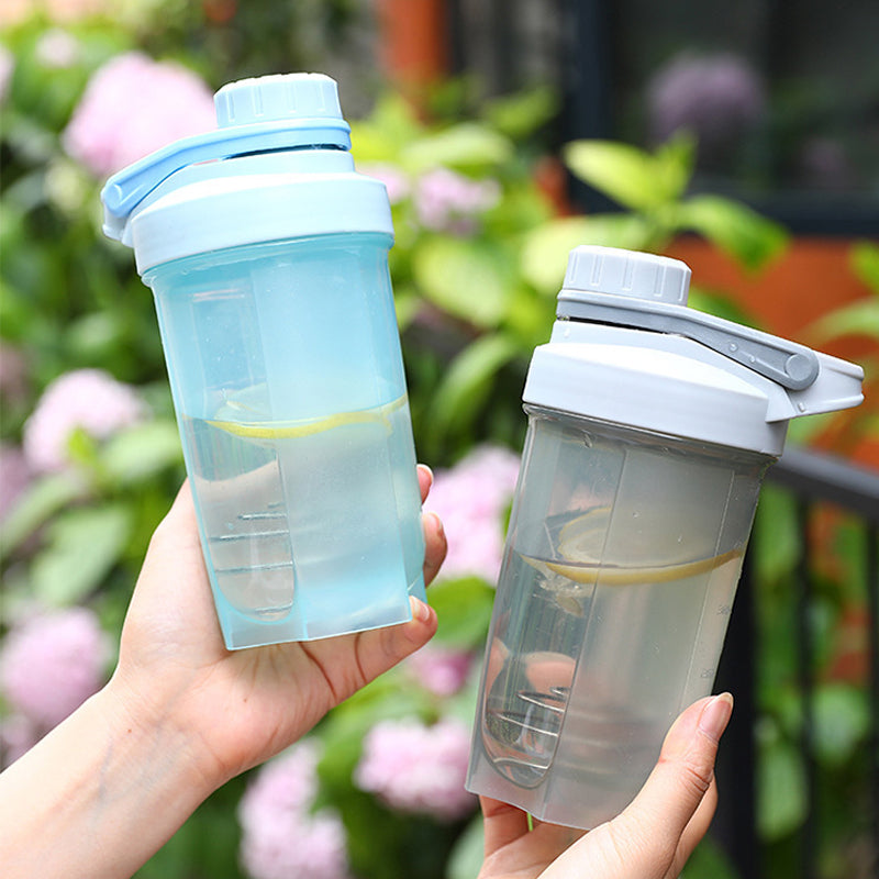 500ml Protein Shake Bottle with Mixing Ball Lid Seal Sports Water Bottle