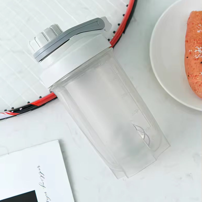 500ml Protein Shake Bottle with Mixing Ball Lid Seal Sports Water Bottle