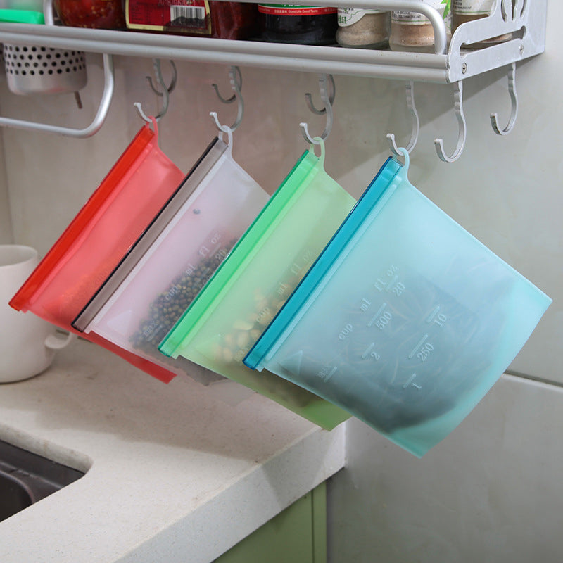 Reusable Silicone Food Storage Bags Vacuum Seal