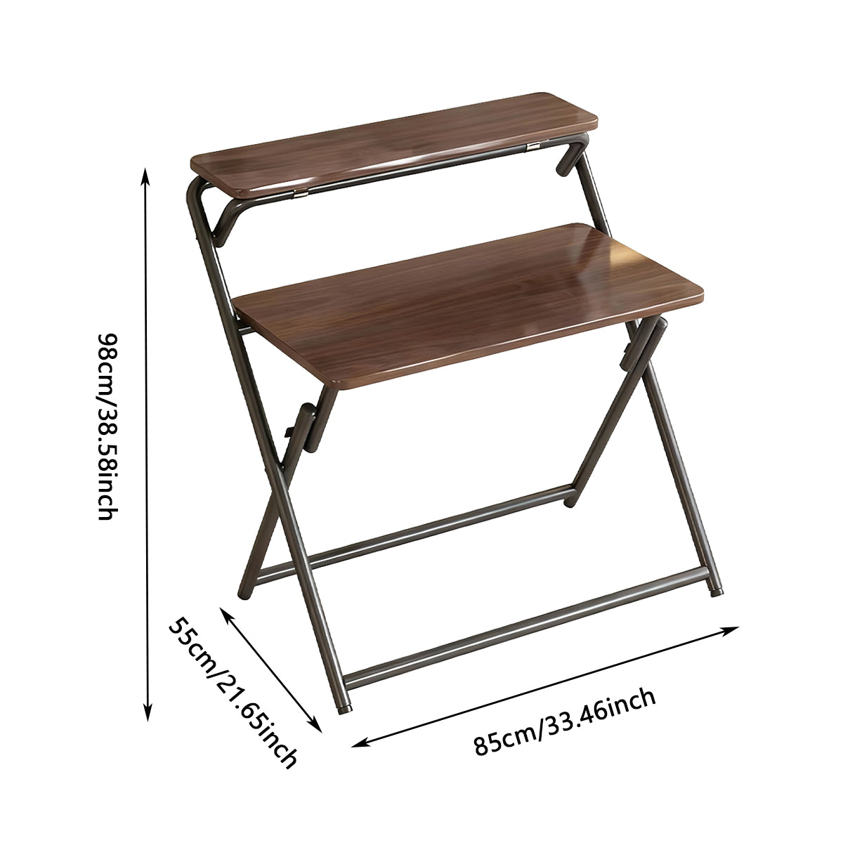 Portable Folding Desk Table X-Shaped Home Office