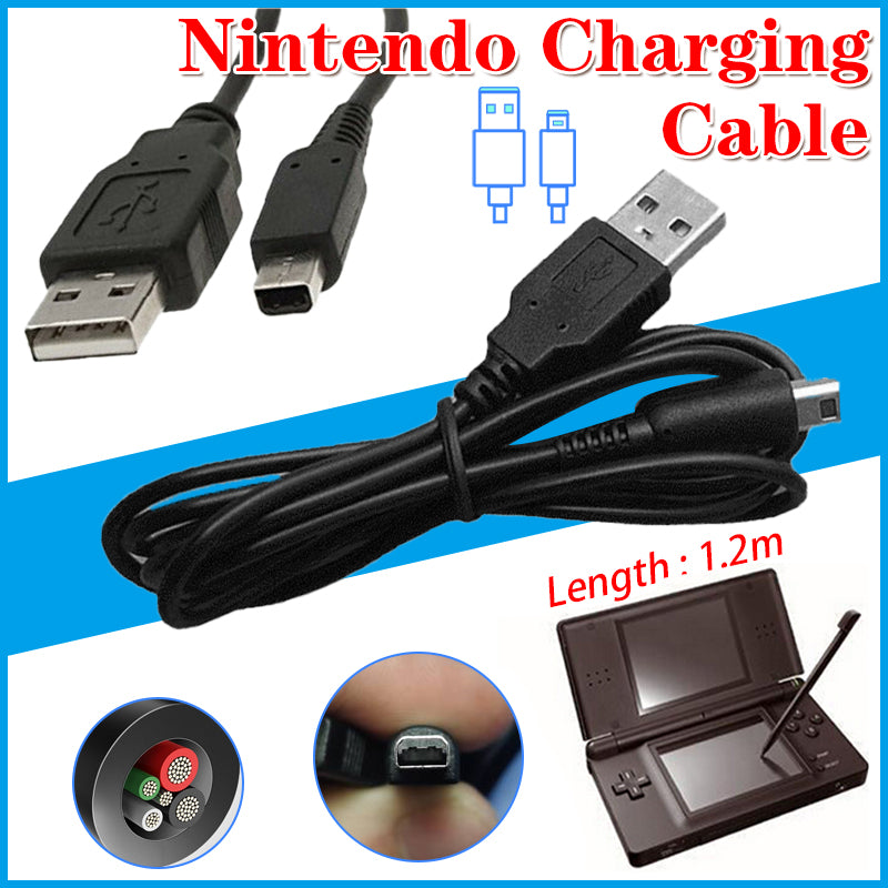 120cm USB Charger Cable for Nintendo DS Lite NDSL