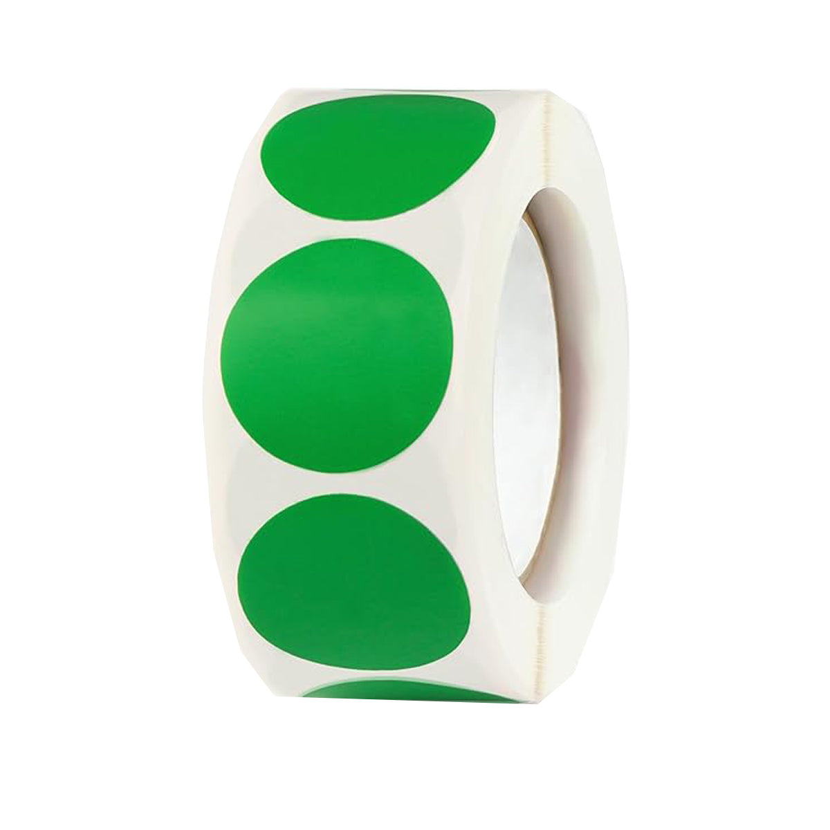 8 Rolls Coloured Polka Dot Round Labels Strong Adhesive Set