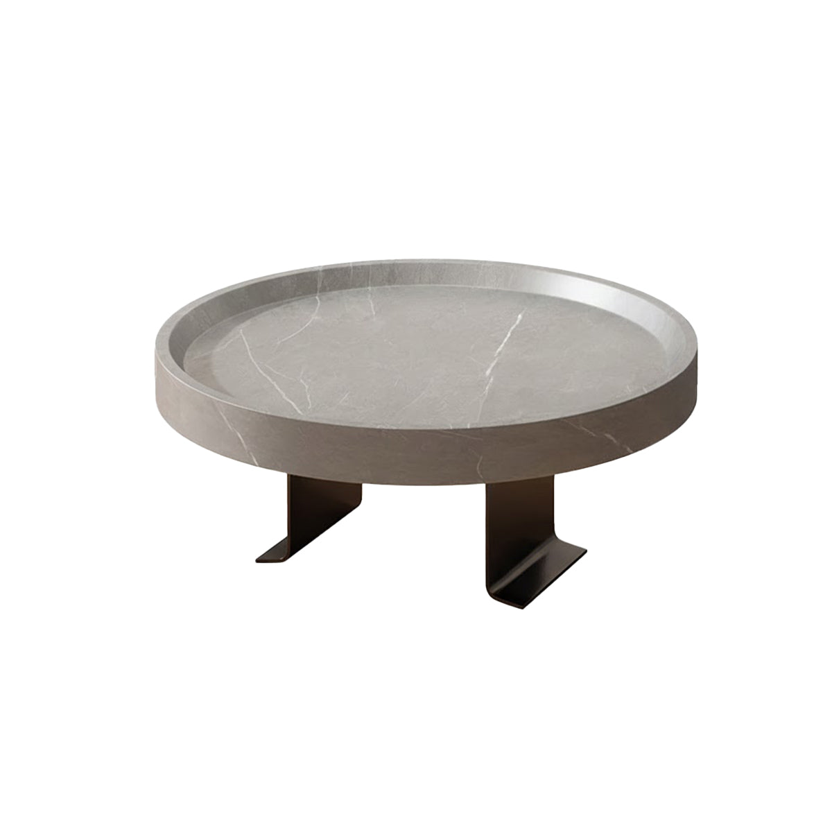Adjustable Sofa Side Table with Marble Top