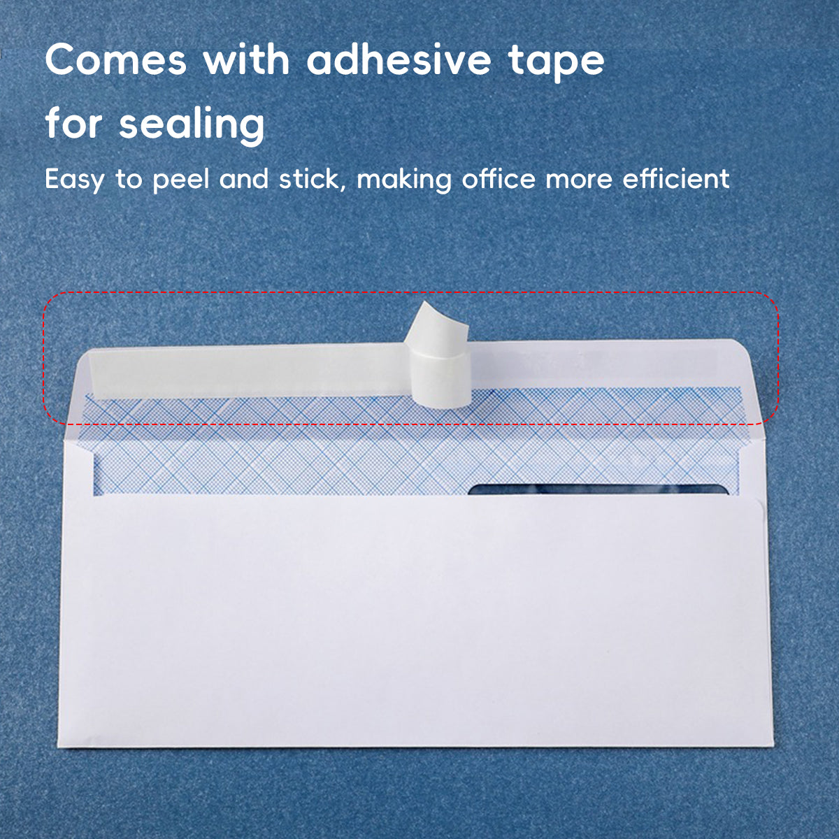 50 Pcs White Business Envelopes Peel and Seal
