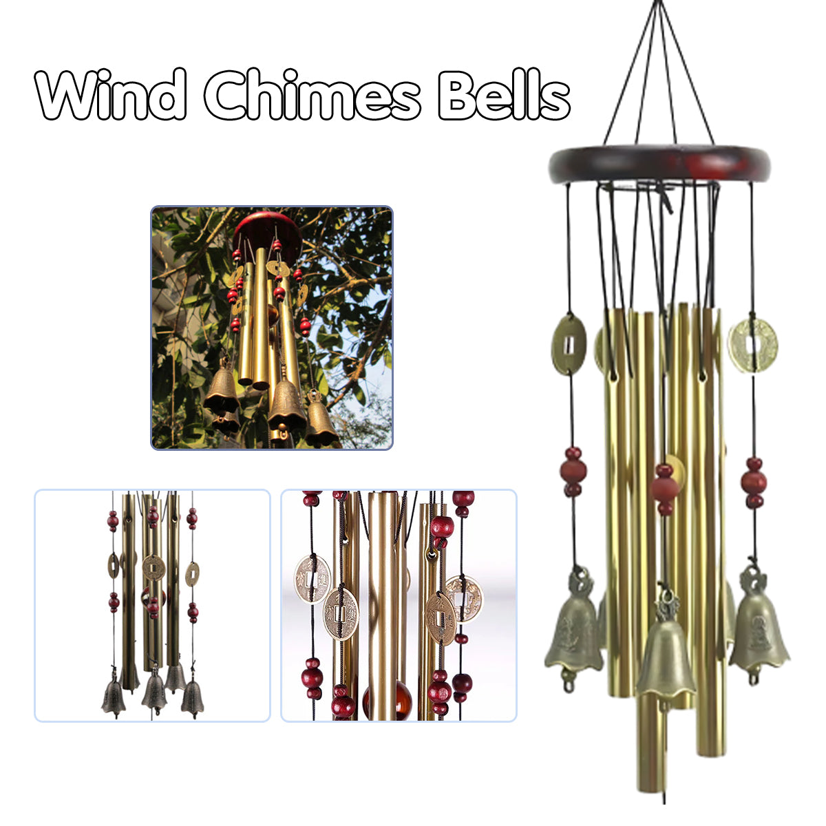 Metal Wind Chimes with Copper Tubes