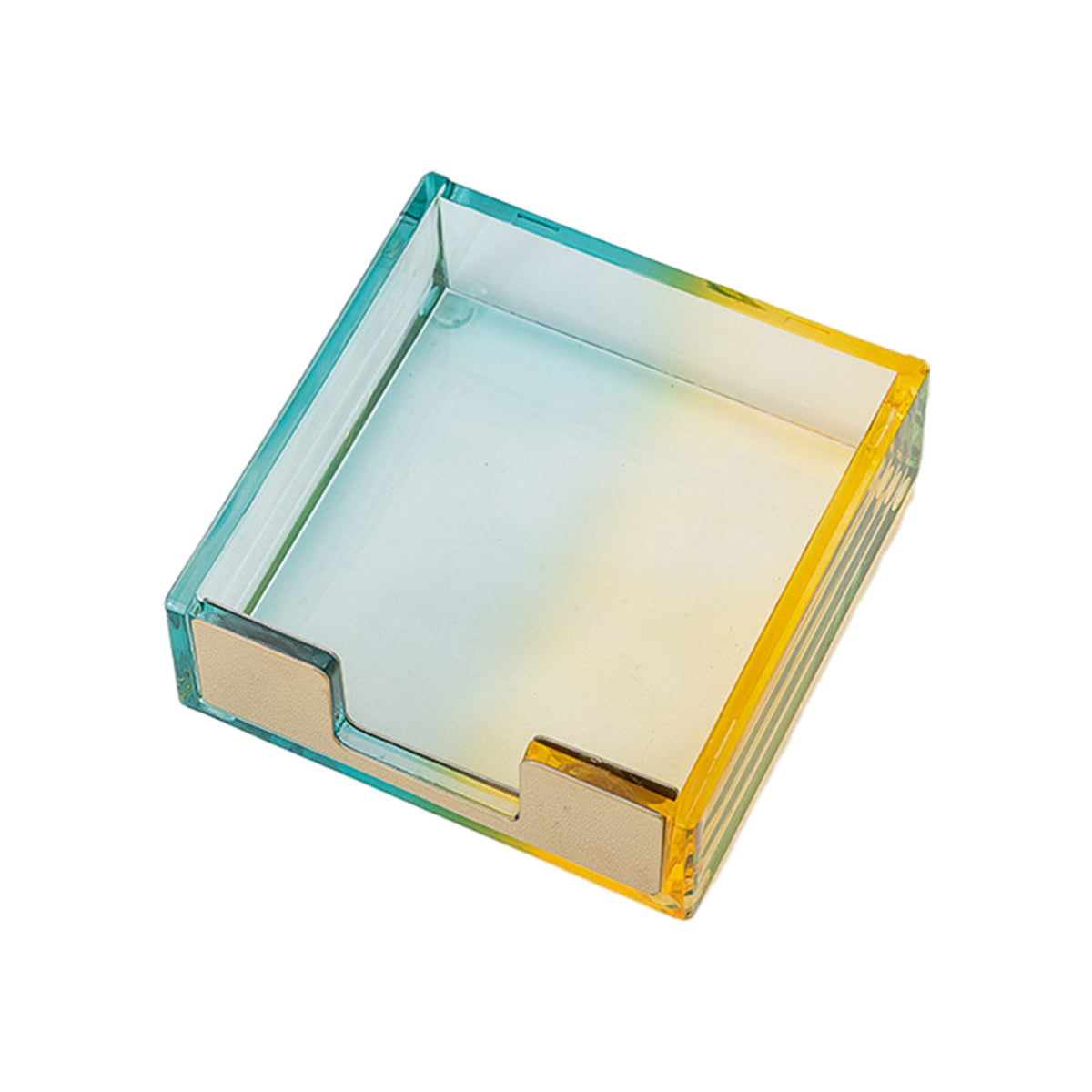 Large Desktop Sticky Note Box Organiser Acrylic Storage Holder
