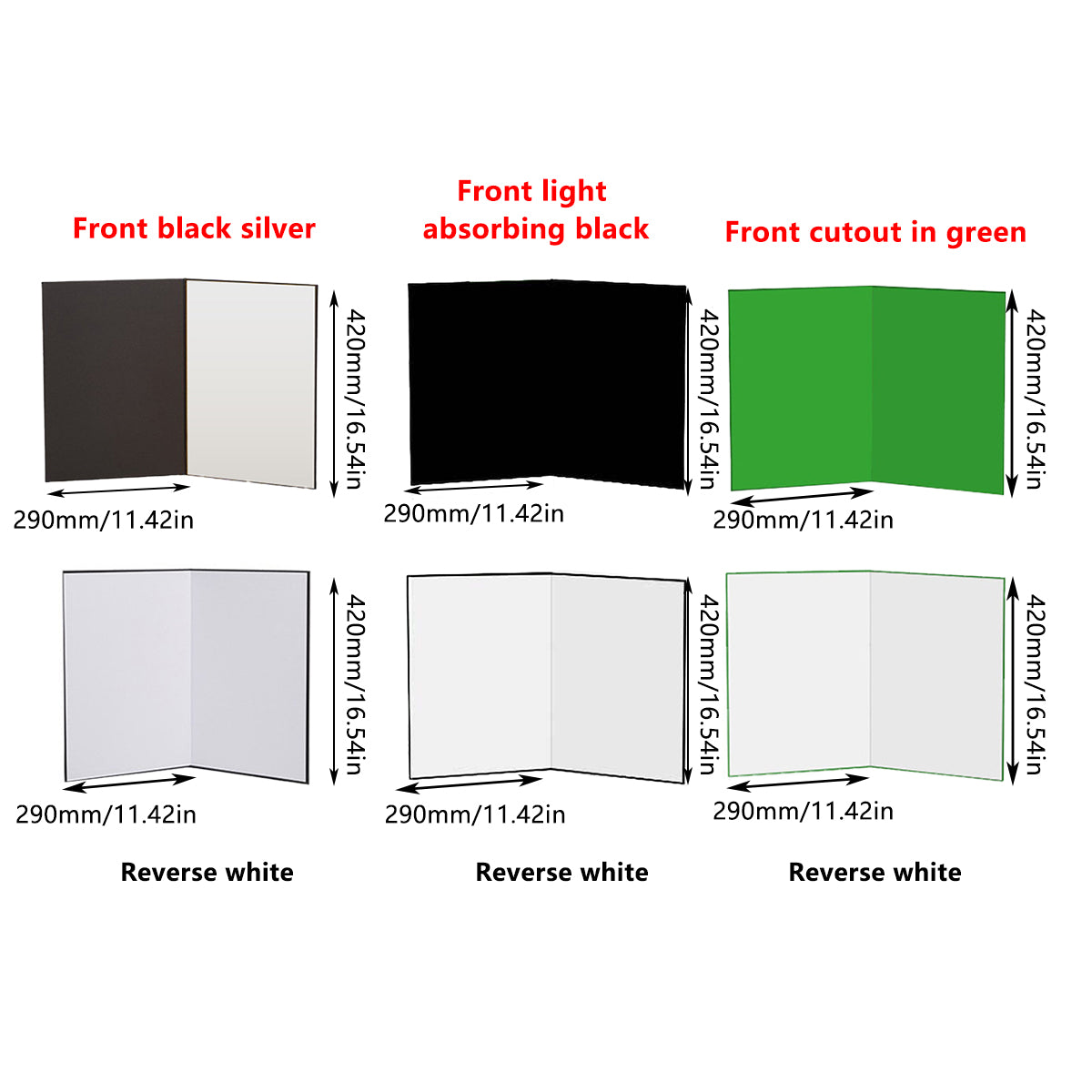 A3 Foldable Cardboard Background Sheet for Product Photography