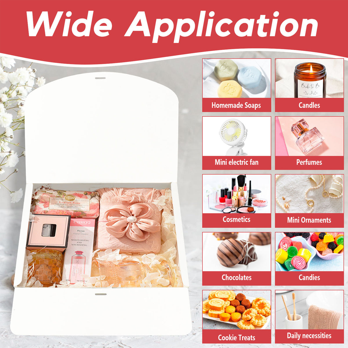 10 Pcs Foldable Gift Box Waterproof for Occasions
