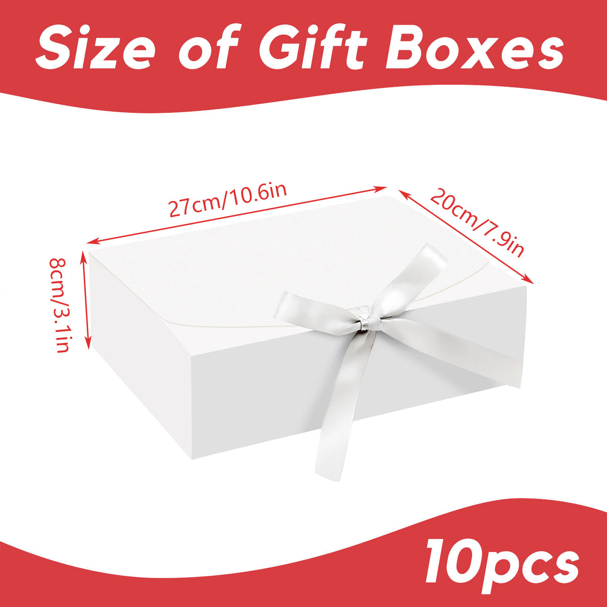10 Pcs Foldable Gift Box Waterproof for Occasions
