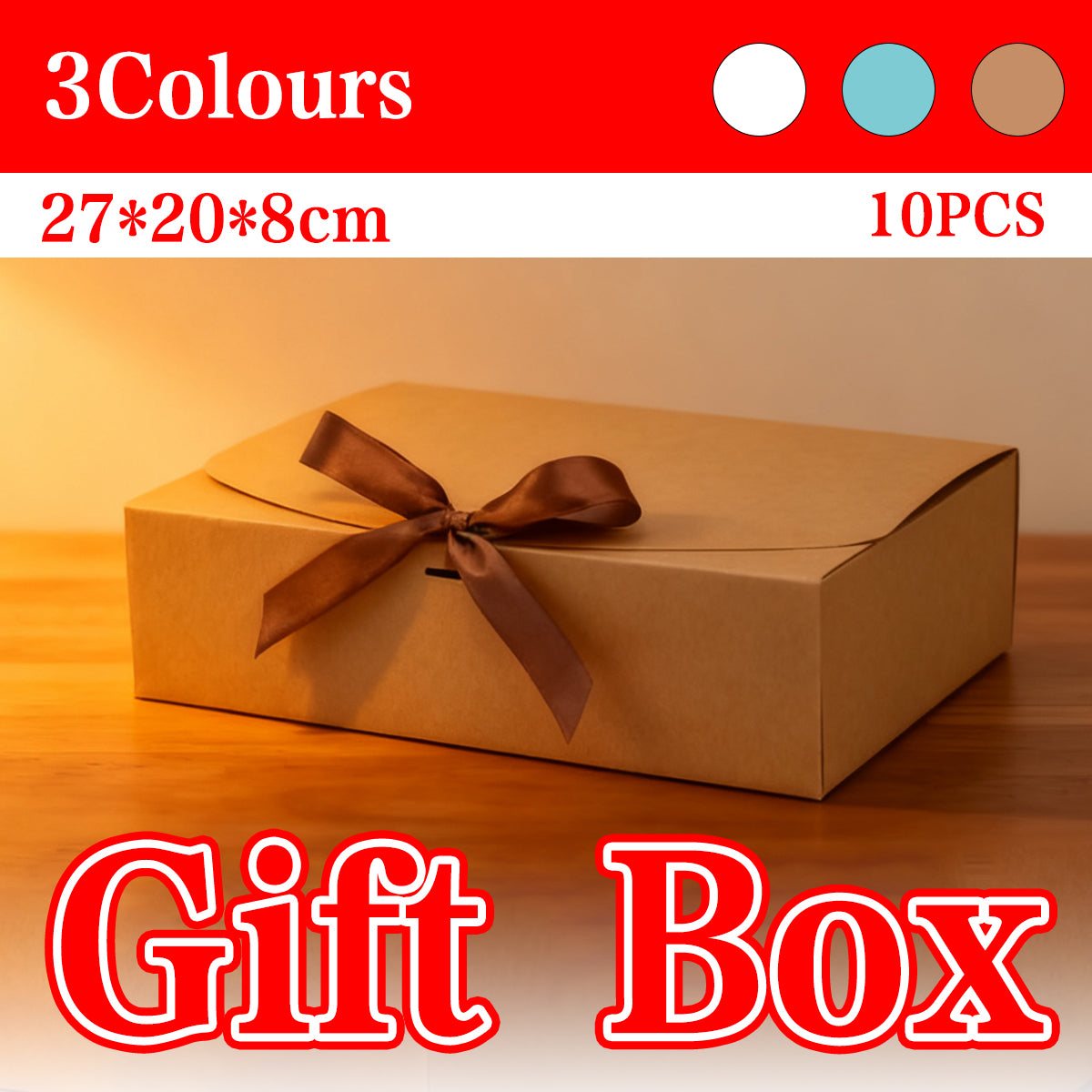 10 Pcs Foldable Gift Box Waterproof for Occasions