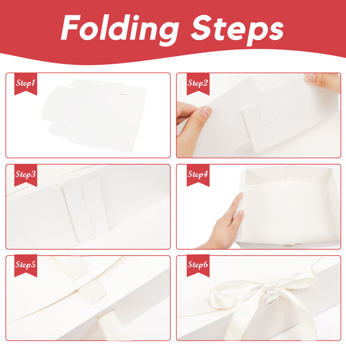 10 Pcs Foldable Gift Box Waterproof for Occasions