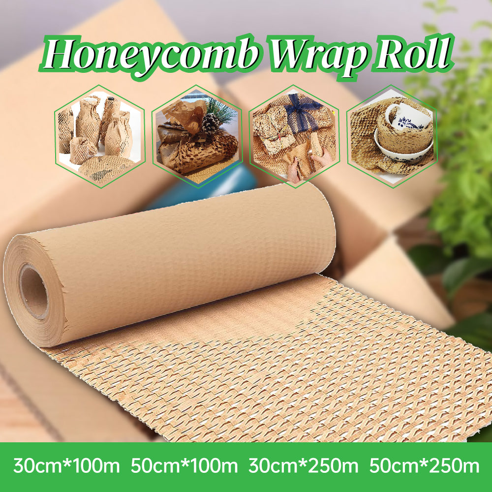 Eco Friendly Honeycomb Kraft Paper Roll Cushioning Wrap