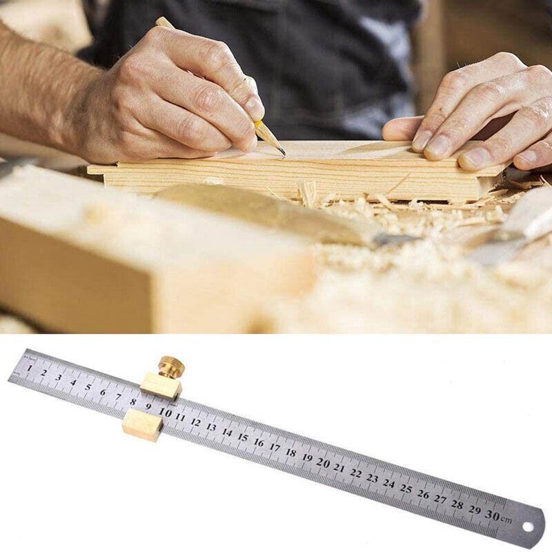 10cm 15cm 20cm Double Sided Stainless Steel Metal Ruler Rule Precision