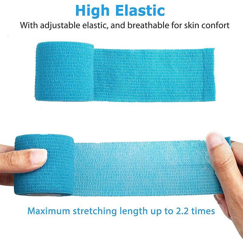 12 Pack Cohesive Vet Wrap Bandage Self-Adhesive