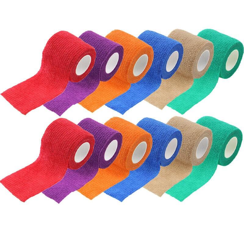 12 Pack Cohesive Vet Wrap Bandage Self-Adhesive