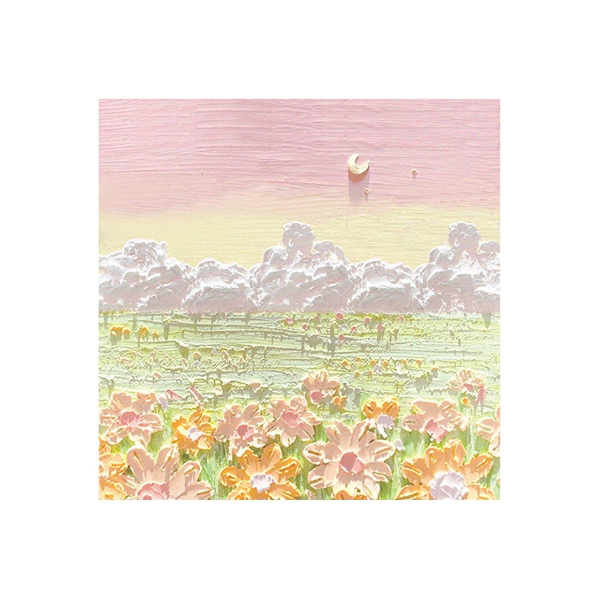 800 Sheets Colorful Oil Painting Sticky Notes Square Pads