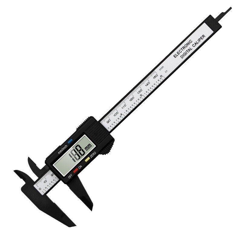 Electronic Digital Vernier Caliper 150mm Carbon Fiber Gauge