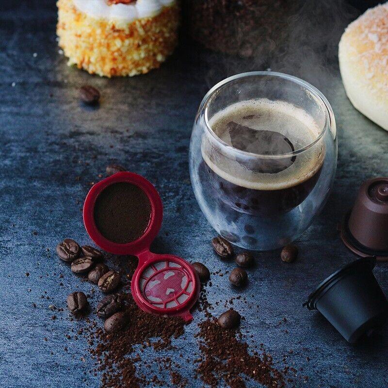 6pcs Refillable Reusable Coffee Pods for Nespresso