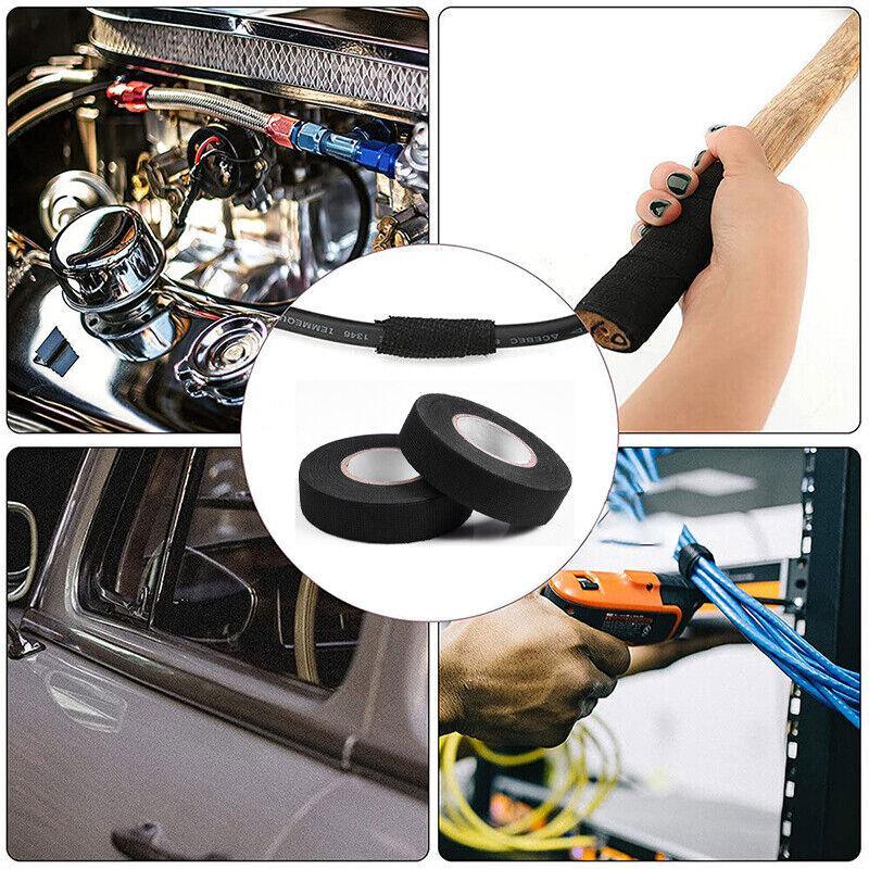 7 Rolls Electrical Harness Tape 19mm x 15m Wire Loom Cloth Adhesive