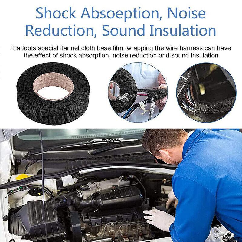 7 Rolls Electrical Harness Tape 19mm x 15m Wire Loom Cloth Adhesive