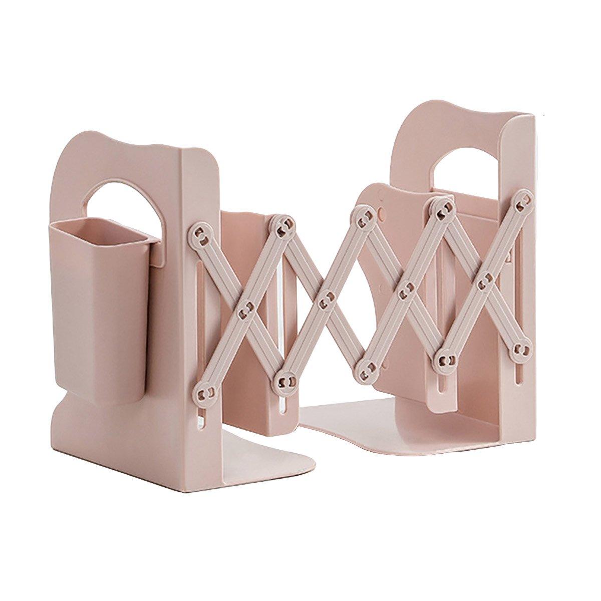 Adjustable Desktop Bookshelf Organiser with Pen Holder Plastic