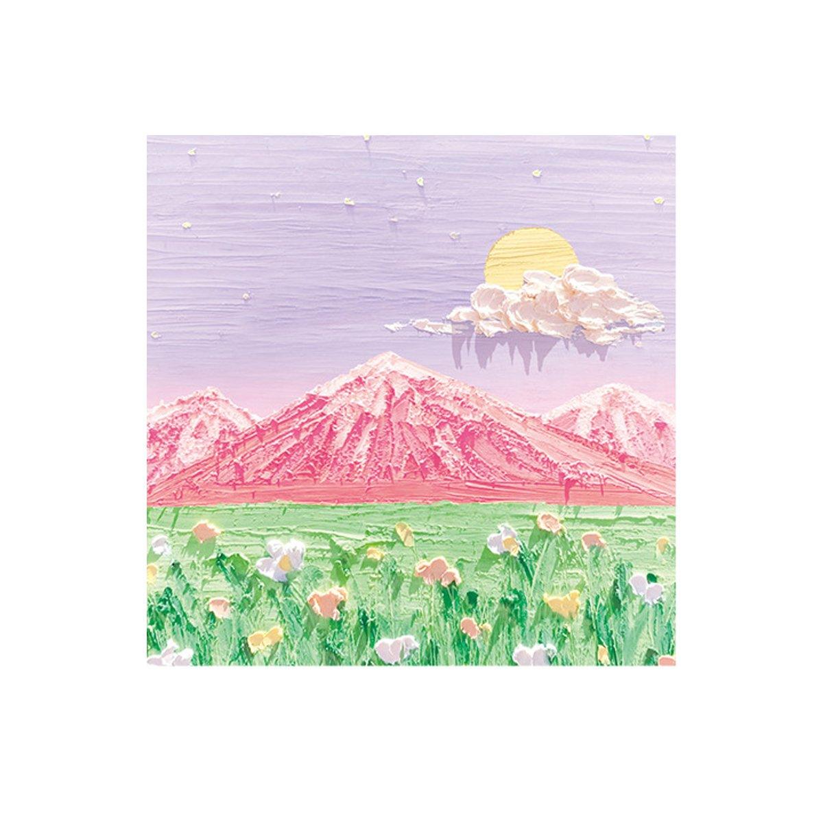 800 Sheets Colorful Oil Painting Sticky Notes Square Pads