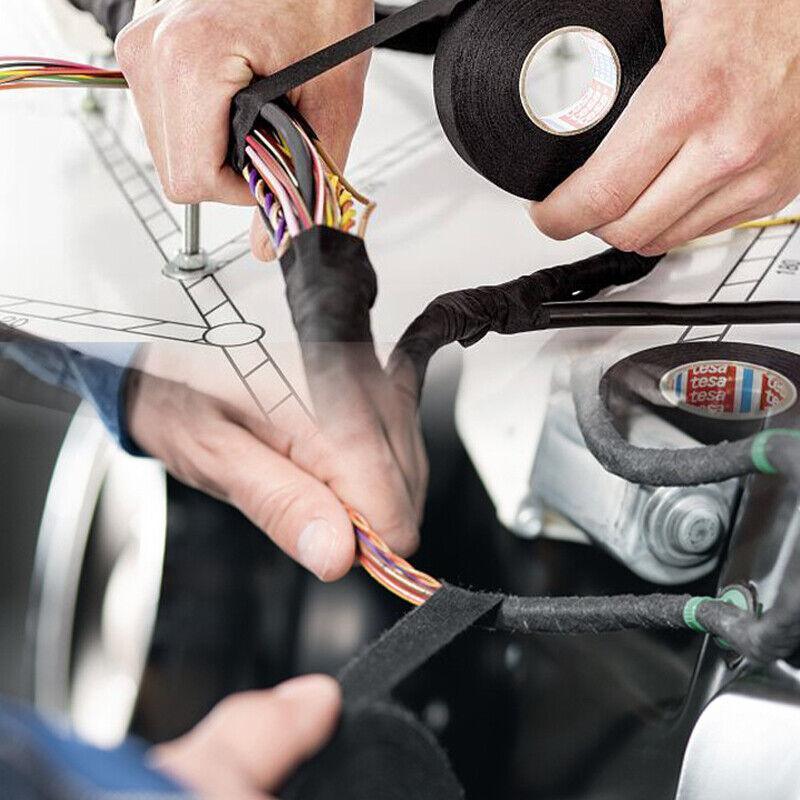 7 Rolls Electrical Harness Tape 19mm x 15m Wire Loom Cloth Adhesive