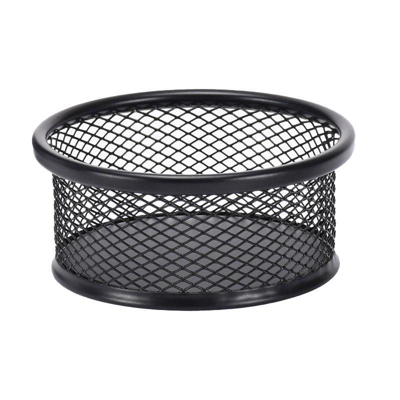 4 Pcs Paper Clip Holder Storage Tube Metal Desk Organiser