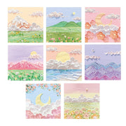 800 Sheets Colorful Oil Painting Sticky Notes Square Pads