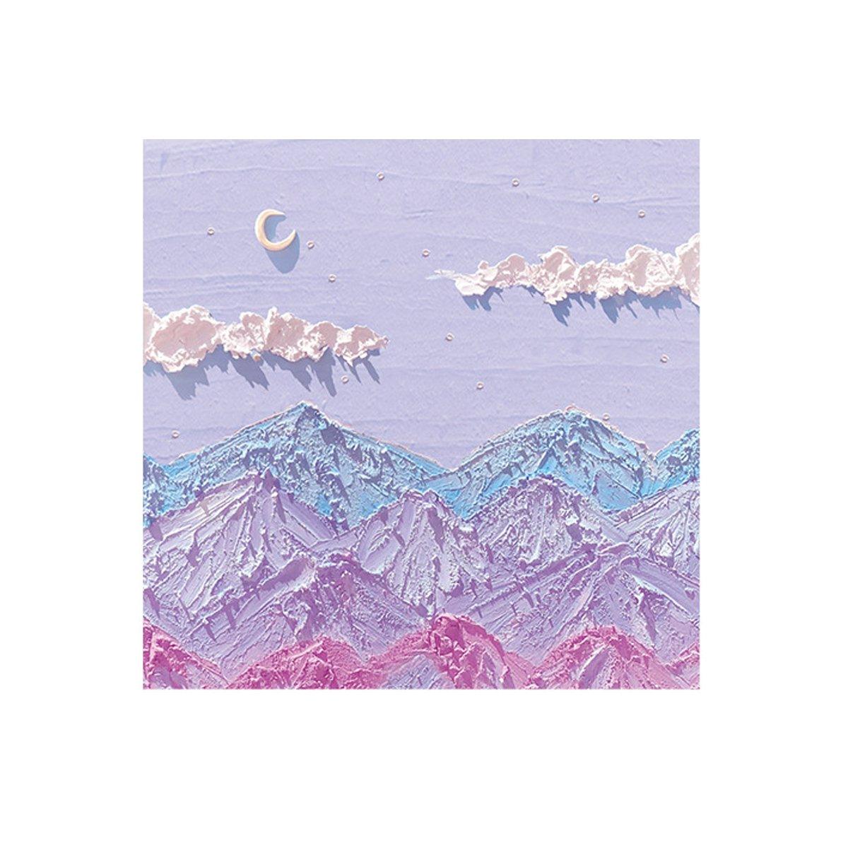 800 Sheets Colorful Oil Painting Sticky Notes Square Pads