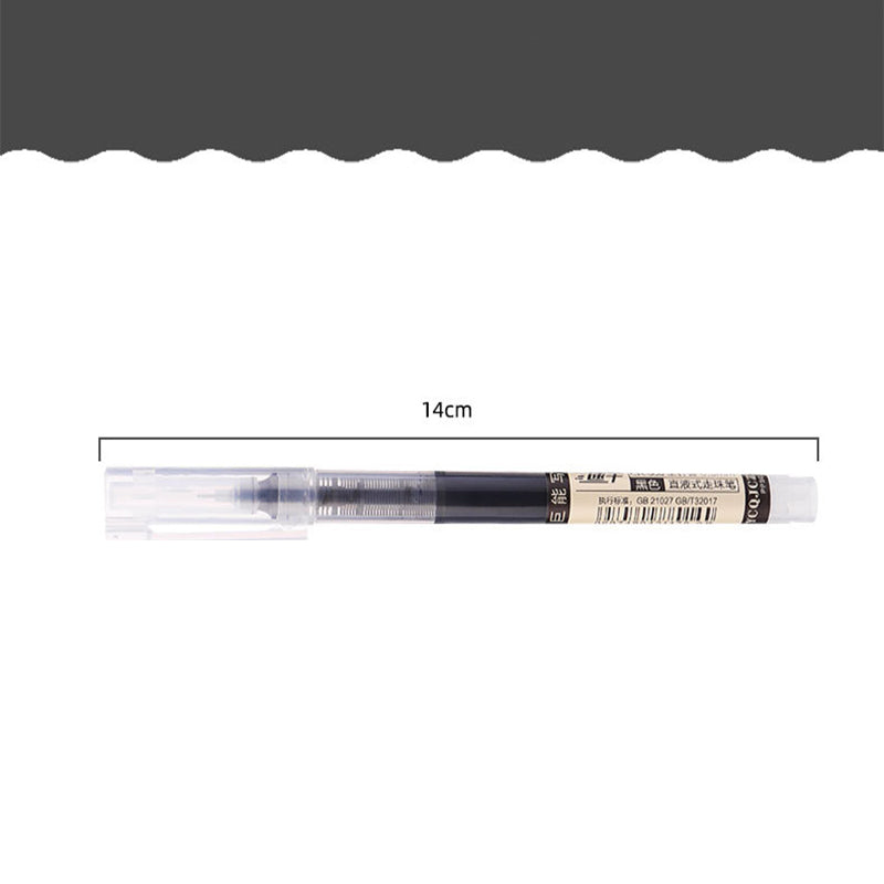 6/12 Pcs Rollerball Pens 0.5mm Liquid Ink Black or Red