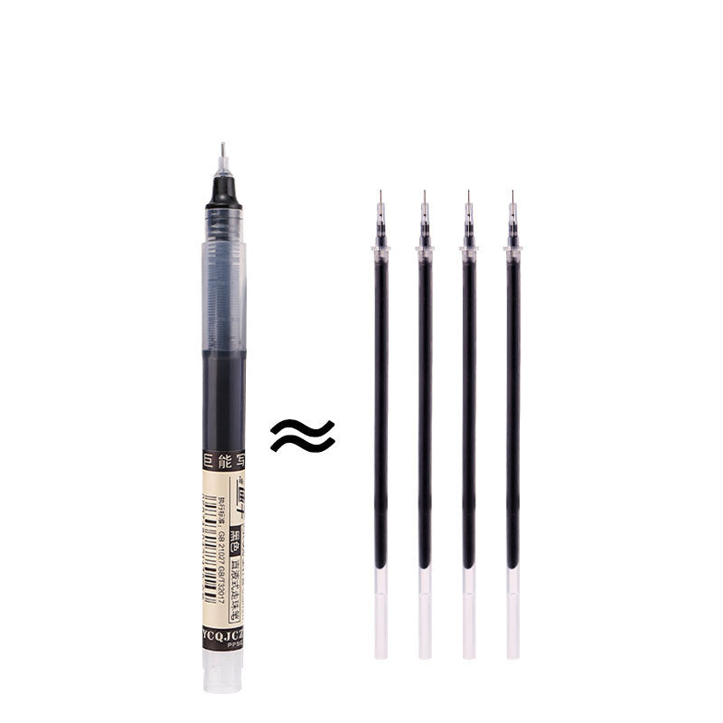 6/12 Pcs Rollerball Pens 0.5mm Liquid Ink Black or Red