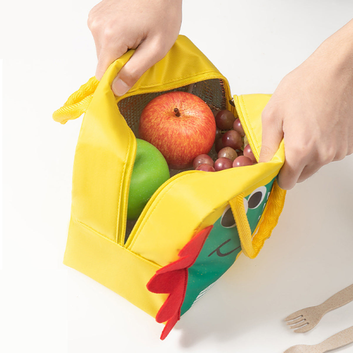 3D Bento Lunch Bag Cartoon Insulated Tote for Students