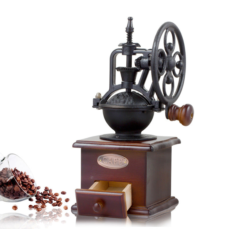Wooden Manual Coffee Grinder with Ceramic Core